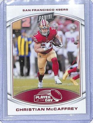 2023 Panini Player of the Day #14 Christian McCaffrey NM-MT 49ers  - Image 1 of 2