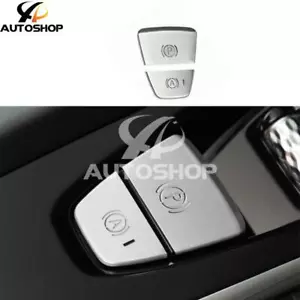 For Volvo S60 2019-2023 Silver Aluminium Electronic Handbrake Cover Trim 2PCS - Foto 1 di 9