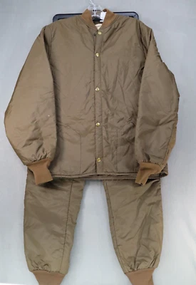 Conjunto Chaqueta Pantalones Cabelas Vintage Hombres M Marrón Aislante Caza Térmica Hecho en EE. UU. Foto 1 de 4