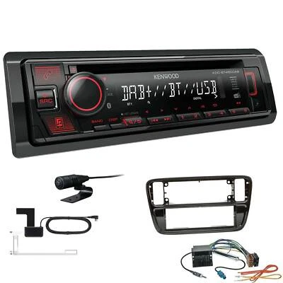 Kenwood KDC-BT450DAB Autoradio DAB BT für VW Up 2011-2016 piano black  - Bild 1 von 4