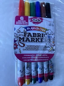 Tulip Rainbow Fabric Markers 6pk - Picture 1 of 1