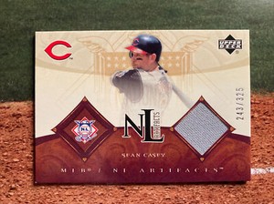 2005 UD Artifacts - Sean Casey REDS GW Jersey  #/325