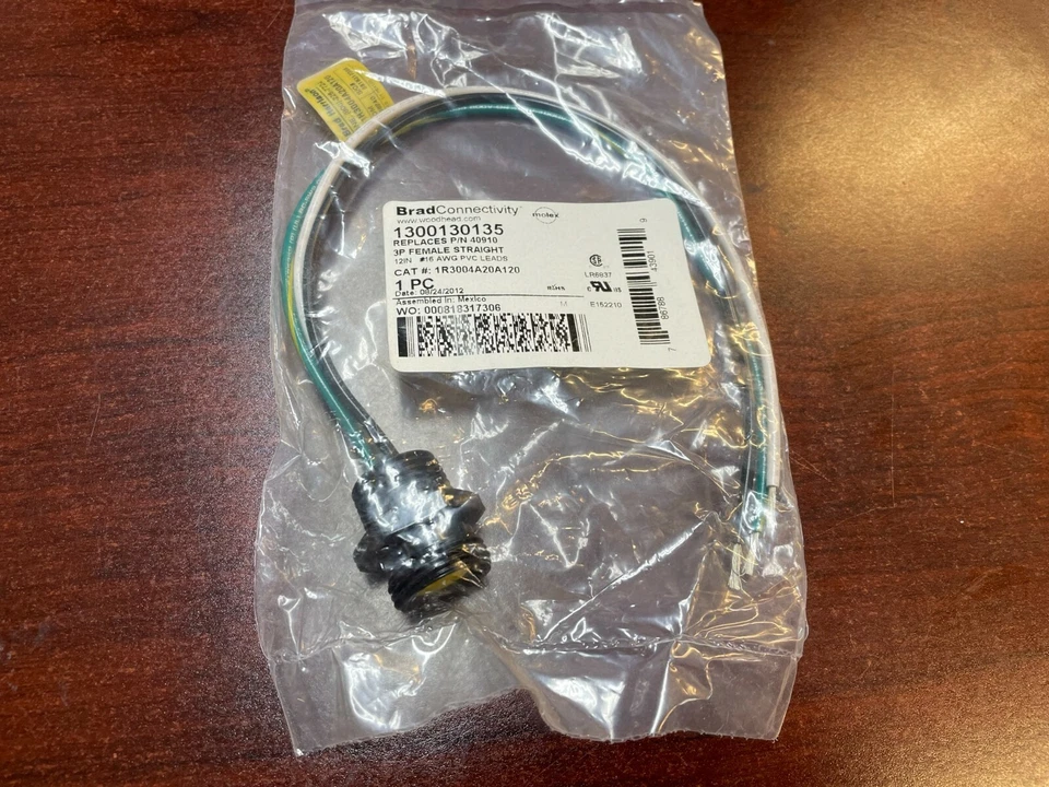 Molex / Woodhead Cable Assembly 1300130135 16AWG Circular 3 POS F Mini-Change - Image 1 of 1
