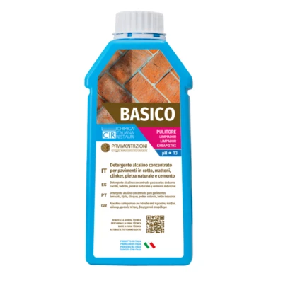 CHIMICA ITALIANA RESTAURI - CIR Detergente alcalino concentrato sgrassante per pavimenti da 1 lt Basico