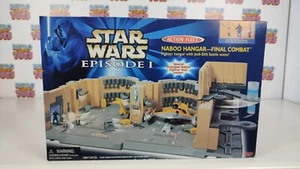 STAR WARS EPISODE 1 NABOO FLEET HANGAR FINAL COMBAT PLAYSET VINTAGE GALOOB 1999 - Imagen 1 de 6