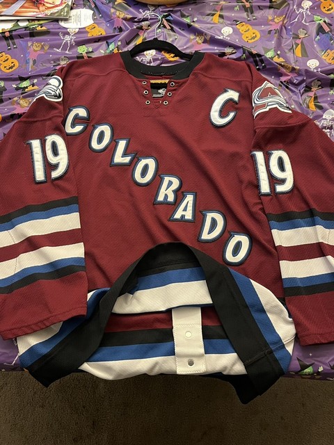 Colorado Avalanche Retro Brand Red Waffle Long Sleeve Pullover