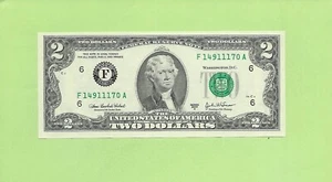 2003A ..UNCIRC $2 F 1491 1170 A .. 2003A $2 F-A NICE NOTE - Picture 1 of 2