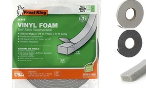 Cinta de espuma de vinilo V734H - celda cerrada - compresión moderada, 3/4" de ancho, 1/2" - Imagen 1 de 7