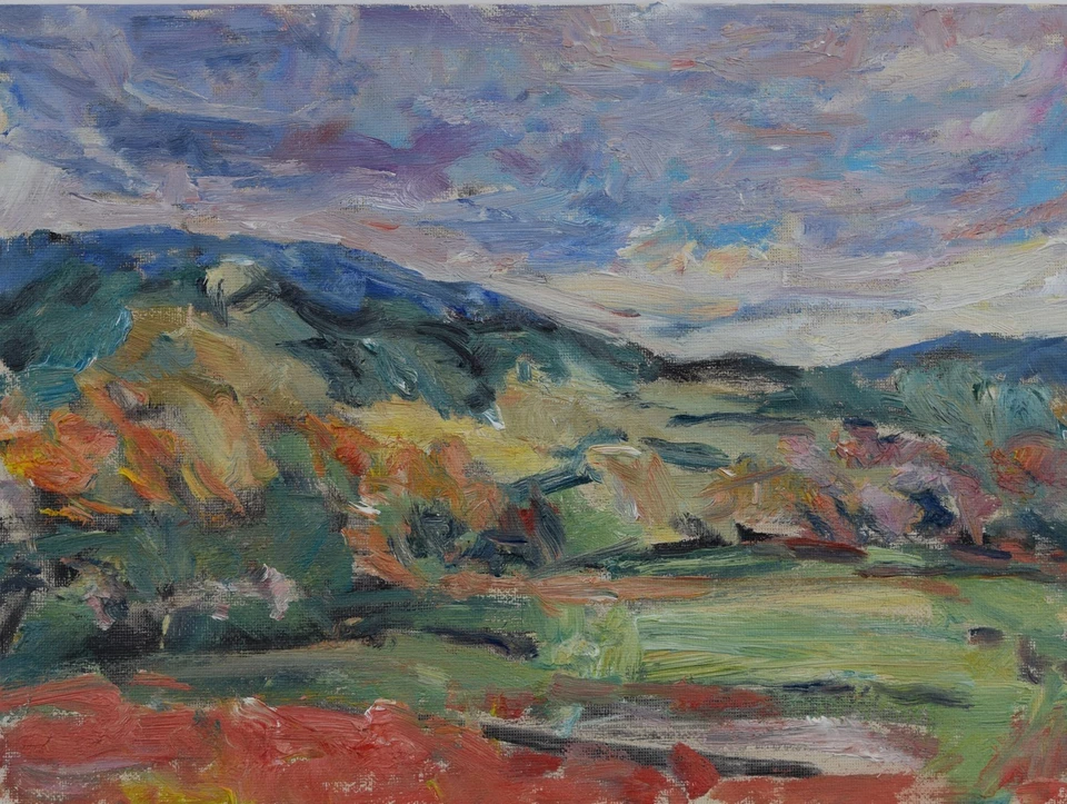 Художественная оригинальная картина маслом RM Mortensen «Cades Cove» Blue Ridge Mountains - Изображение 1 из 1