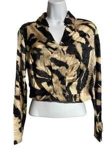 Rachel Zoe Cropped Bluse mit abstraktem Print Damen XS Polyester - Bild 1 von 10