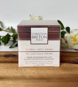 CHRISTIAN BRETON Global Anti-Aging De Luxe Radiance Gold Face Cream 50ml NEW - Picture 1 of 5