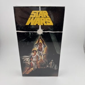 Star Wars A New Hope (VHS) 1992 Factory Sealed Fox Watermark Original Slipcover - Picture 1 of 14