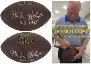 Mike Holmgren Firmado Fútbol Prueba Certificado de Autenticidad Green Bay Packers Seahawks Autografiado - Imagen 1 de 5