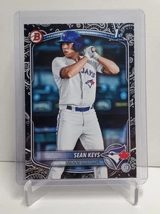 2025 Bowman Sean Keys 01/10 Black Pattern - Picture 1 of 3