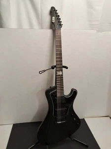 ESP LTD NS-6 Nergal Black Satin Electric Guitar + OEM Hard Case - PERFECT!! - Picture 1 of 22