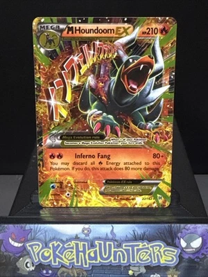 Pokemon Card M Houndoom EX 22/162  XY Breakthrough Holo Rare Played - Image 1 of 4