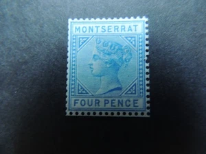 Montserrat 1880 4d azul SG5 sin usar sin goma de mascar - Imagen 1 de 2