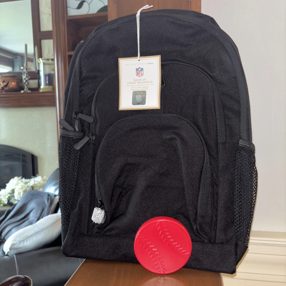 Mochila GRANDE Pottery Barn School Fútbol Béisbol Bolsa de Viaje Disney NFL. Foto 1 de 4
