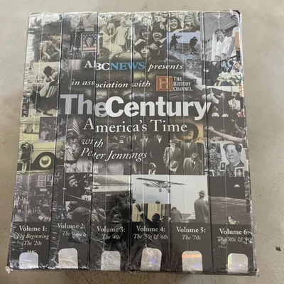 The Century America's Time Peter Jennings ABC News Present 6 VHS Set New Sealed - Image 1 of 4