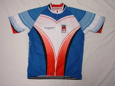 Capo Size XXXXL Backroads Red White Blue Cycling Jersey Full Zip Love Italy 4XL - Image 1 of 4