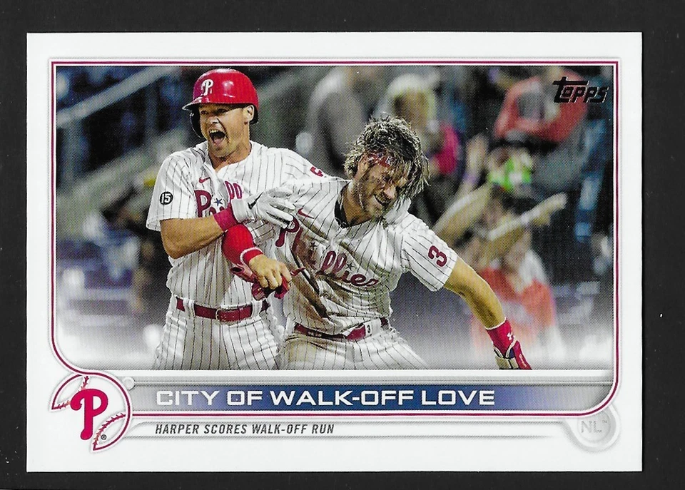 2022 Topps #321 City of Walk-Off Love / Bryce Harper Philadelphia Phillies - Image 1 of 1