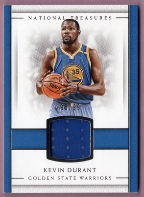 2016-17 PANINI NATIONAL TREASURES MATERIAL TREASURES #17 KEVIN DURANT #D /99 - Image 1 of 3