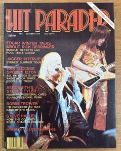 Vintage October 1975 HIT PARADER Rock & Roll Magazine KISS Centerfold Poster - Picture 1 of 6