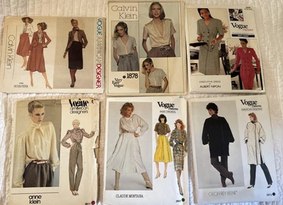 Vintage Vogue Designer Patterns UNCUT ~choice - Image 1 of 2