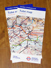 2 x carte du métro du métro de Londres - NOVEMBRE 2022 - Angleterre Royaume-Uni
