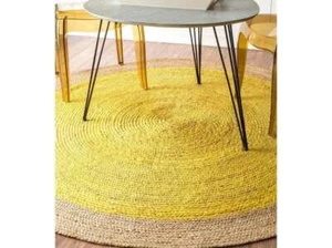 Vintage Handmade Oushak Area Rug Turkish Round Rug Circle Home Decor Rug - Picture 1 of 3