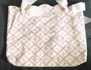 Longaberger 2009 Horizon Of Hope rosa Krebs Beuteltasche Tasche Handtasche Bandgriffe - Bild 1 von 5