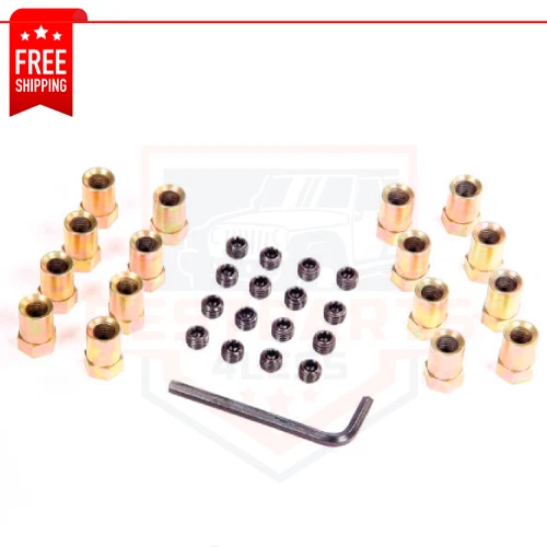 Juego de 16 tuercas de brazo basculante con cerraduras Mr. Gasket 923G Foto 1 de 2