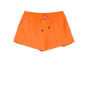 Zara Swimwear Men's Large Swim Trunks Orange Drawstring Beach Summer Colorful - Picture 1 of 1
