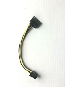 15 Pin SATA Power to 6 Pin PCI-e PCIE Adapter Cable 20CM UK Stock GPU riser - Picture 1 of 9