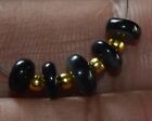 Black Ethiopian Fire Opal Welo Rondelle Plain Loose Bead 2.40Ct Gemstone US-4016