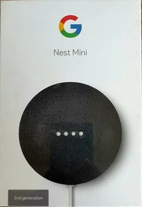 Google Home Nest Mini 2nd Gen Smart Speaker Assistant Charcoal BN And Sealed - Picture 1 of 4