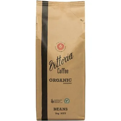 Vittoria Organic 100% Arabica Bean Espresso Coffee 1kg • 28.95$