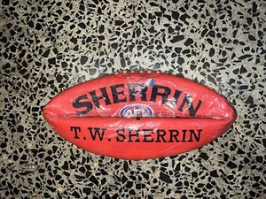 AFL SHERRIN SYNTHETIC FOOTBALL FOOTY Size 4 Red - Premiers Grand Final MCG - Picture 1 of 2