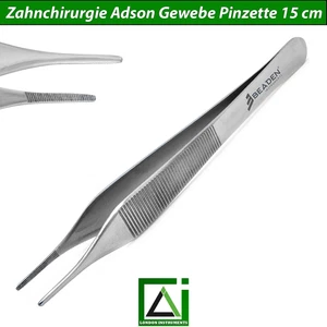 Adson Gewebe Pinzette 15cm anatomische Forceps Zange Zahnchirurgie Instrumente - Picture 1 of 5