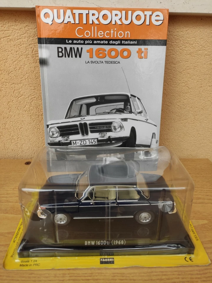 BMW 1600 ti 1968 Quattroruote Collection Modellino Die Cast 1/24 Fascicolo - Immagine 1 di 4