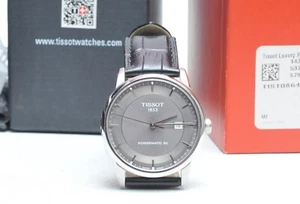 Reloj para hombre Tissot 41 mm automático esfera antracita correa de cuero T0864071106100 - Imagen 1 de 5