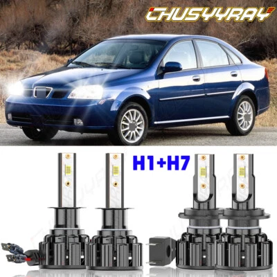 Faros LED de haz alto/bajo H1+H7 6000K para Suzuki Forenza 2004-2008 4 piezas Foto 1 de 4