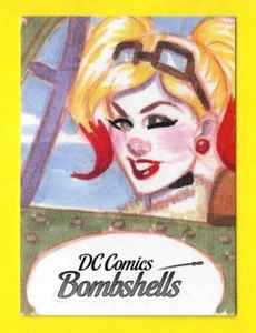 2017 Cryptozoic DC Comics Bombshells Promo P9 Harley Quinn San Diego Comic Con - Picture 1 of 3