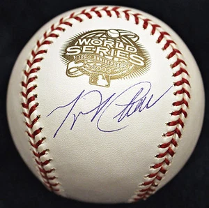 MIGUEL CABRERA ROOKIE YEAR 2003 WORLD SERIES SIGNED BASEBALL 03 MARLINS MINT COA - Picture 1 of 12