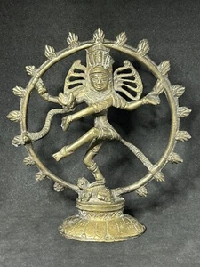 Vintage Indian 15cm Bronze Shiva Sculpture Figure - Picture 1 of 12