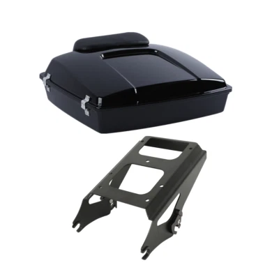 Razor Trunk Pack Backrest Mount Rack For 09-13 Harley Road King Electra Glide - Image 1 of 4