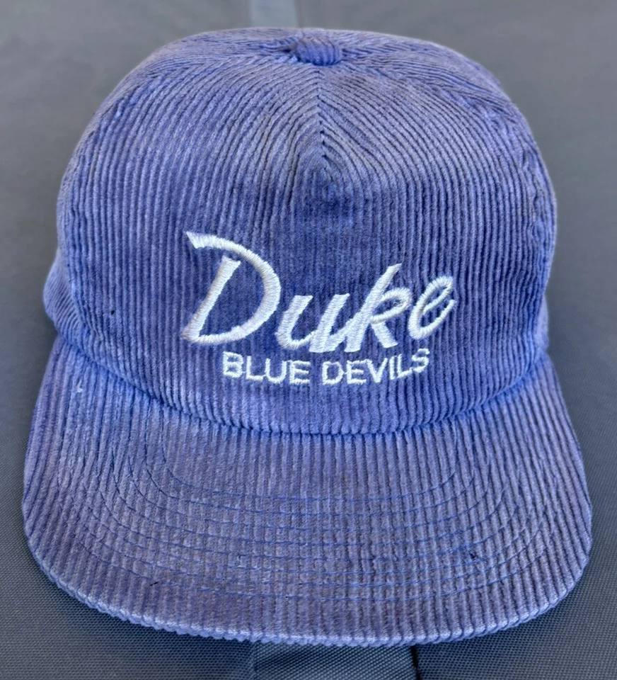 Vintage 90s Duke Blue Devils Sports Specialties Script Hat Cap The Cord Youth - Image 1 of 4