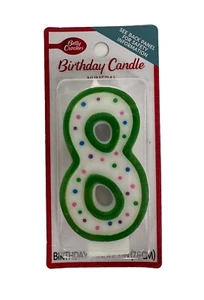 BETTY CROCKER Large Number BIRTHDAY CANDLE - Number 8 - Picture 1 of 2
