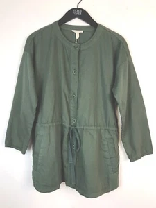 $218 Eileen Fisher Mujer Nori Algodón Cordón Prendas exteriores Chaqueta Nueva con Etiquetas - Imagen 1 de 7