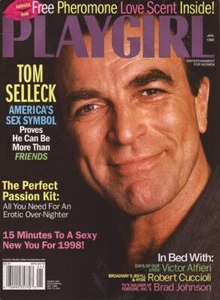 PLAYGIRL 1-98 JANUARY 1998 TOM SELLECK FITNESS FRANK SEPE NUDE DVD! STEVEN TYLER - Picture 1 of 3